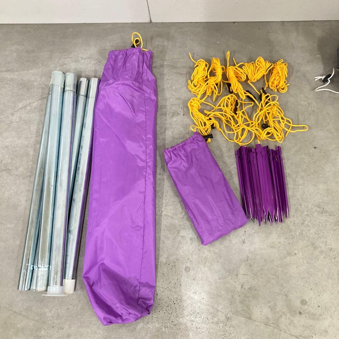 DOD ワンポールテント 8人用　パープル キャンプ レアカラー