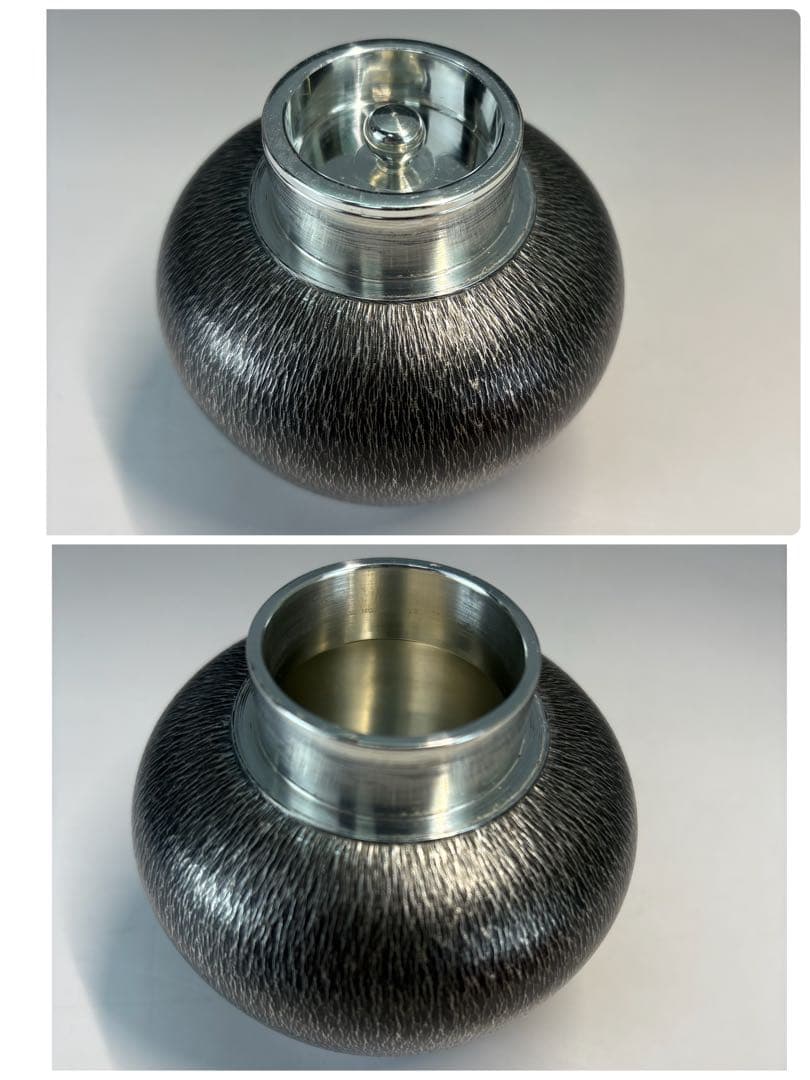 【中古品】錫製　茶壷