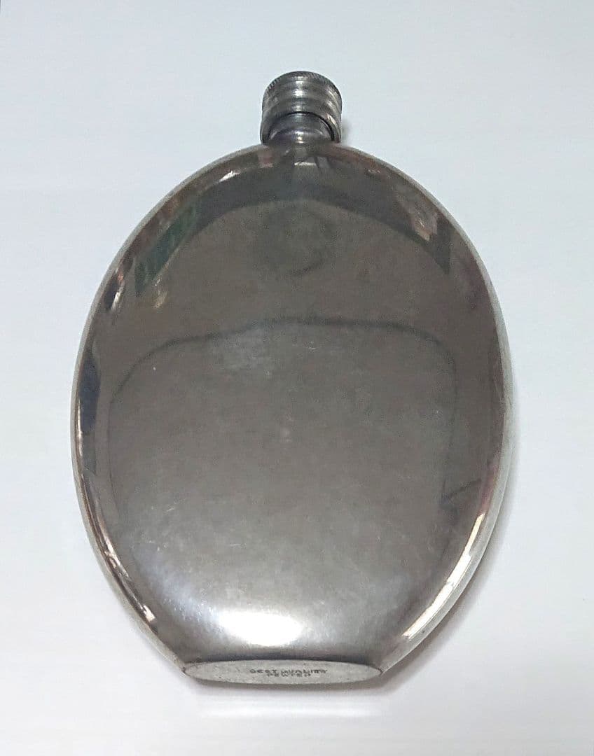 昭和レトロ 古い水筒 Pewter 製 当時物 希少 貴重