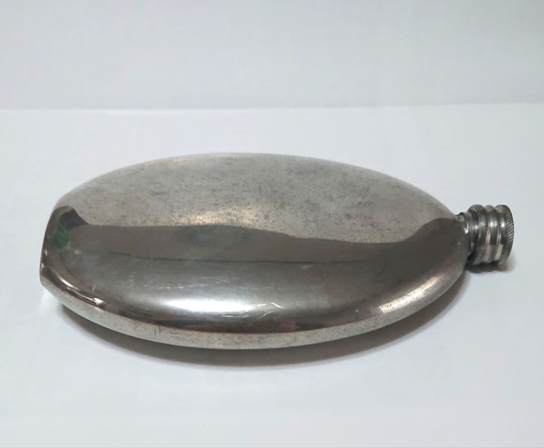 昭和レトロ 古い水筒 Pewter 製 当時物 希少 貴重