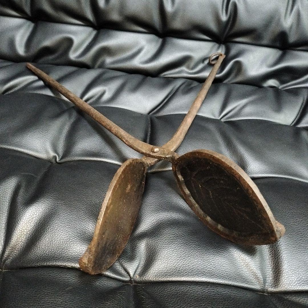 手焼き煎餅焼き器 51cm 昭和レトロ アンティーク 古道具