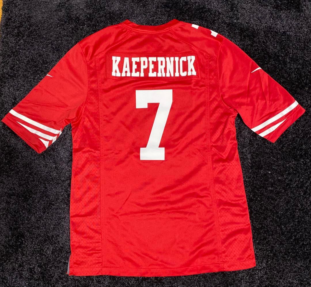 訳有ほぼ未使用 説明必読 NFL 49ERSキャパニック ジャージ ミニヘル付