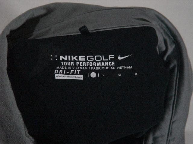 74737　ナイキゴルフ　半袖ポロシャツ　黒　サイズL