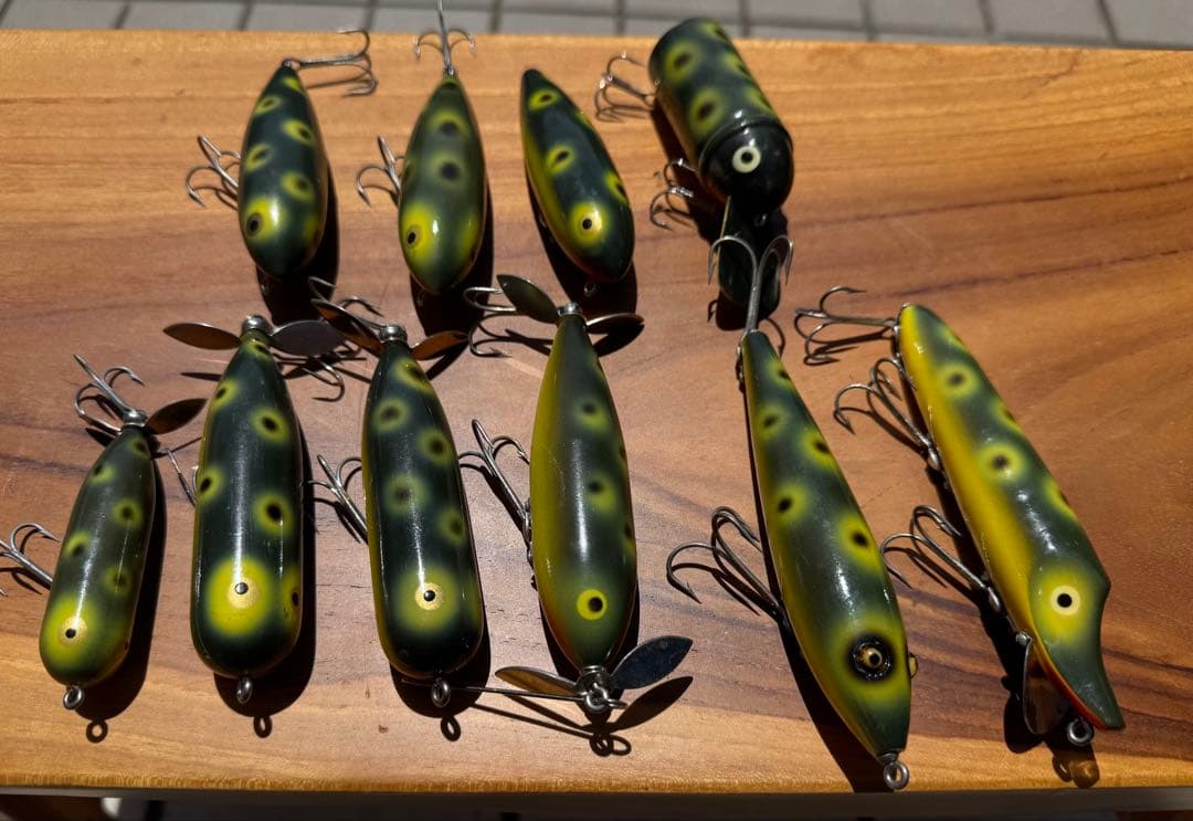 Heddon ヘドン　フロッグカラー　セット売り