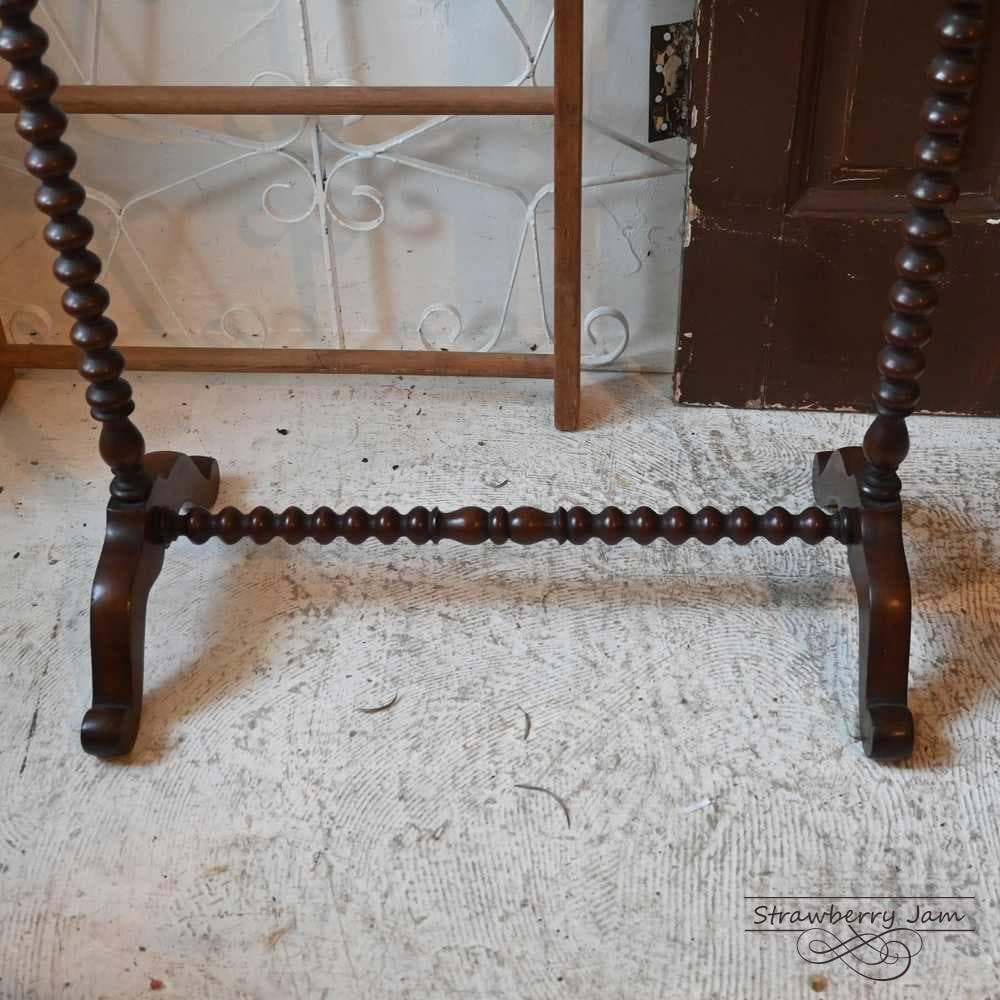 IFU-415 英国アンティーク マホガニー リネンラック ラック 洗濯物干し