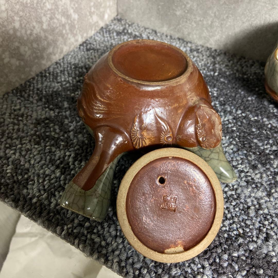 相馬焼　相馬幸山　相馬吉忠　茶器揃い　煎茶揃い　茶器セット　宝瓶　湯さまし　湯呑