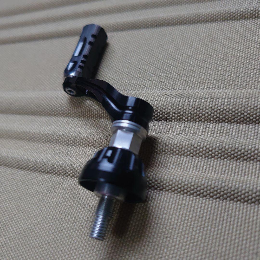 シマノ用 シングルハンドル軽量ハンドル ブラックシルバー ステラ ヴァンキッシュ