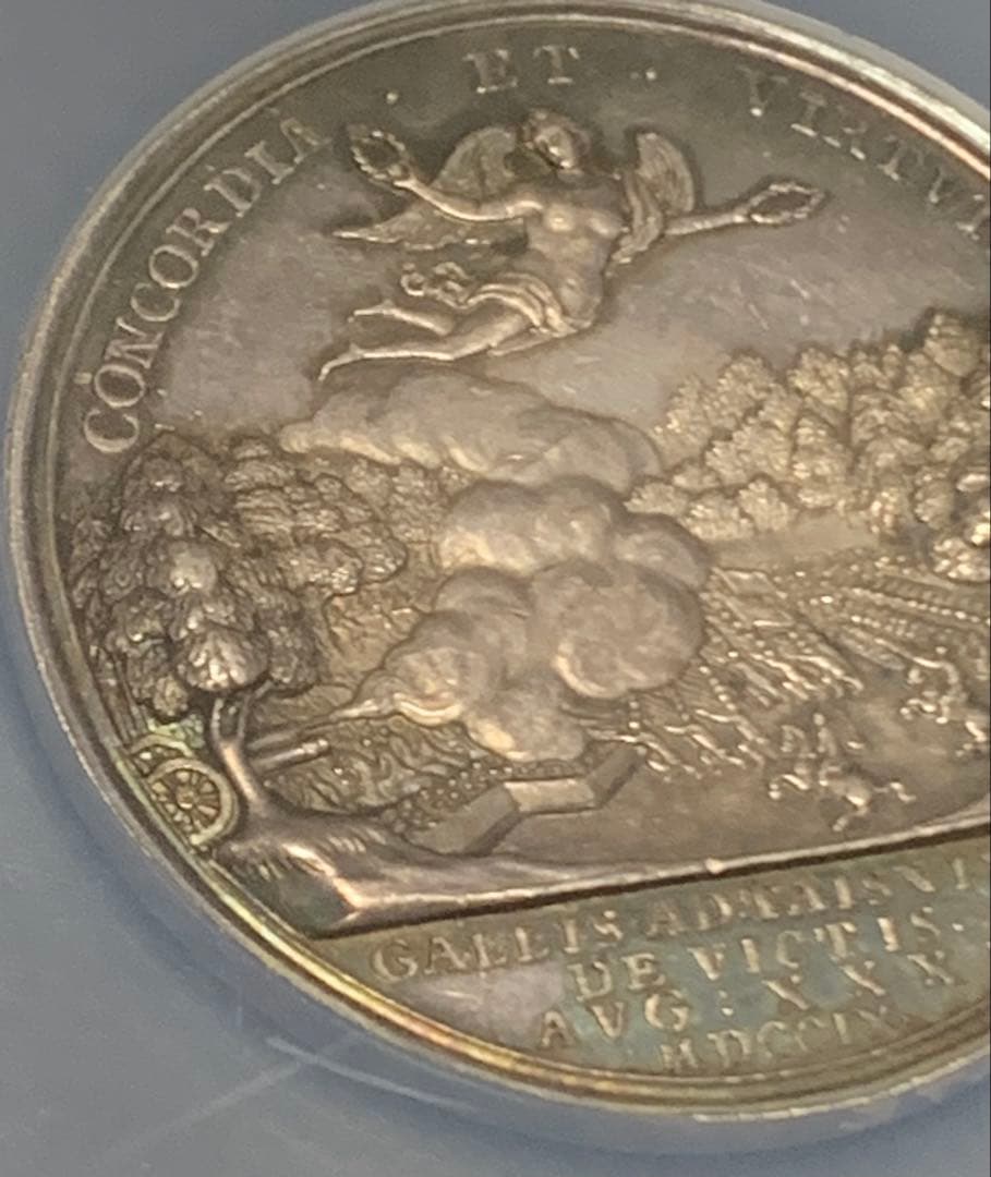 値下しました❗️アン女王　マルプラケの戦い　トーン！　シルバーメダル特大スラブ