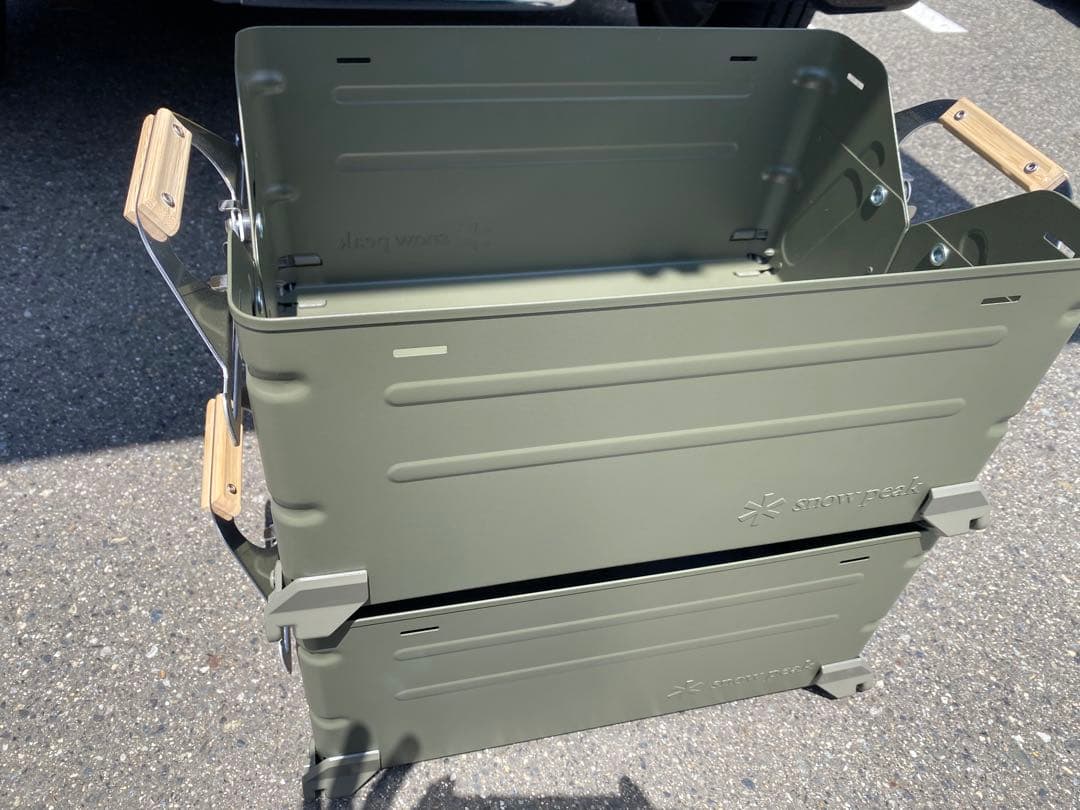 スノーピーク シェルフコンテナ25 オリーブ 2個セット