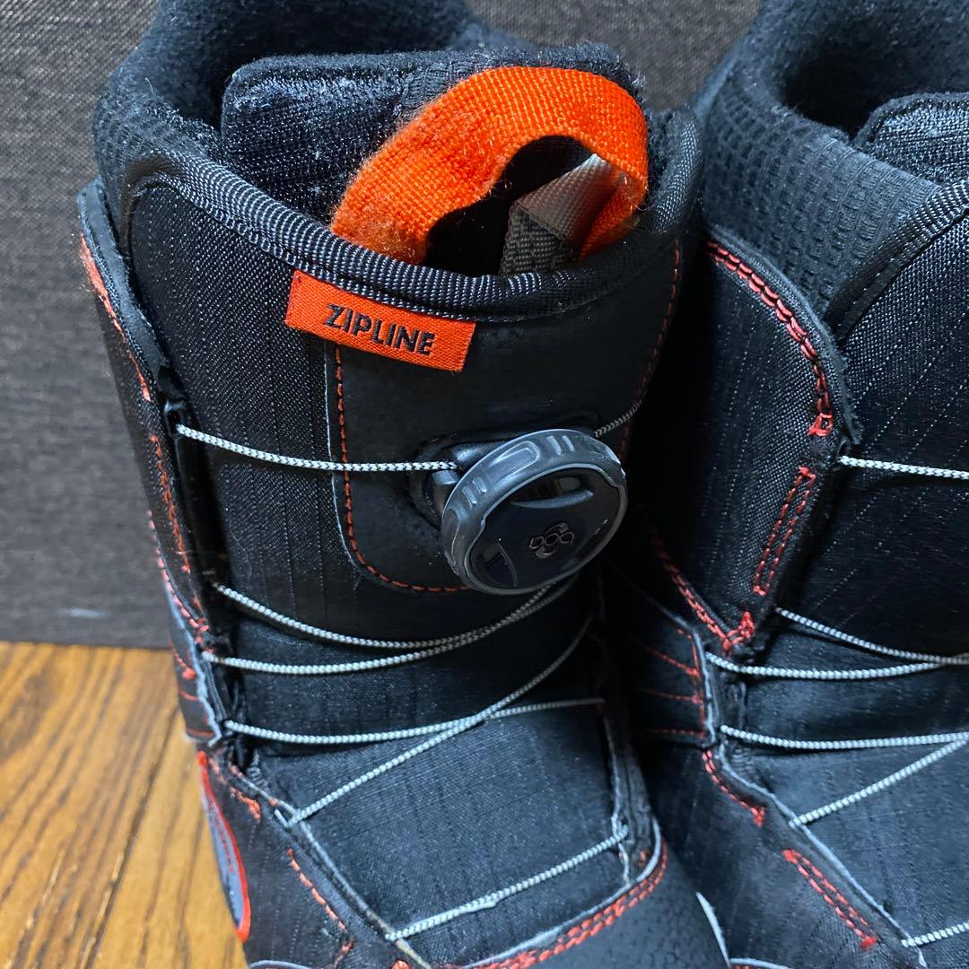 BURTON ZIPLINE 子ども用　スノーボードブーツ ボア　22cm