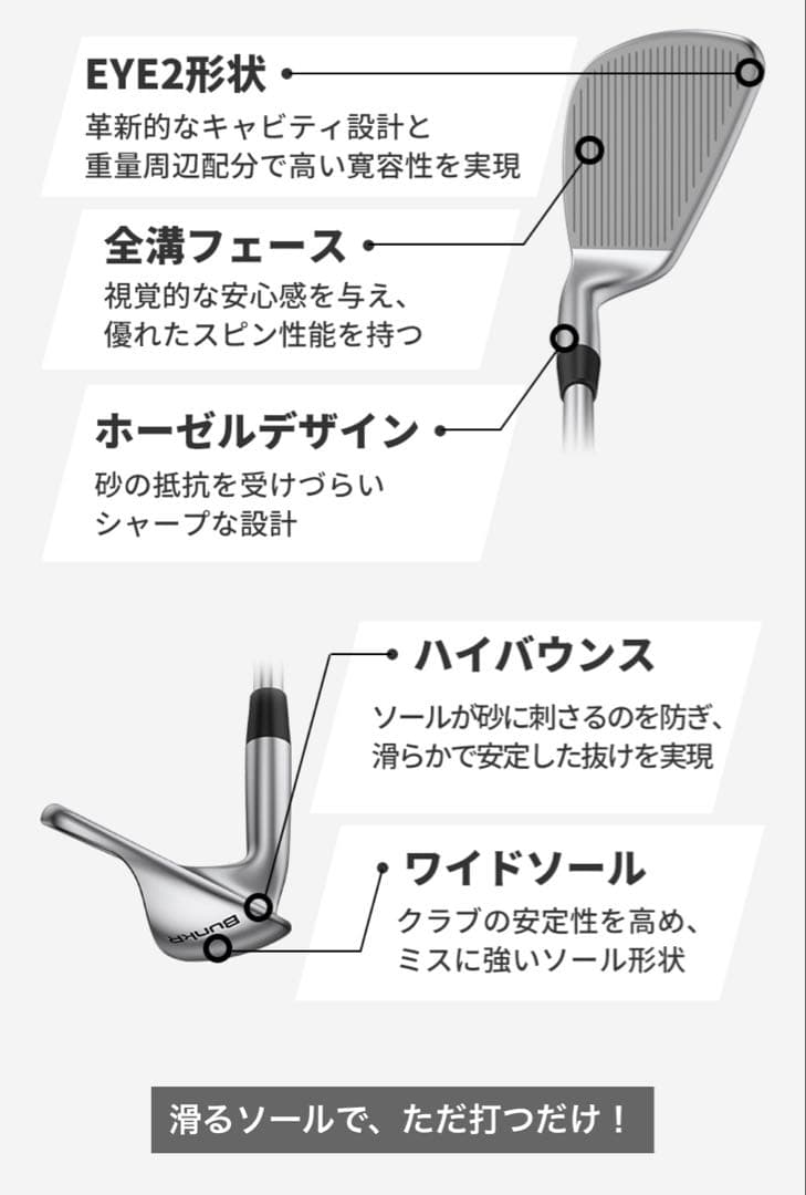 【時間限定お値下げ】PING BunkR ウェッジ 左用