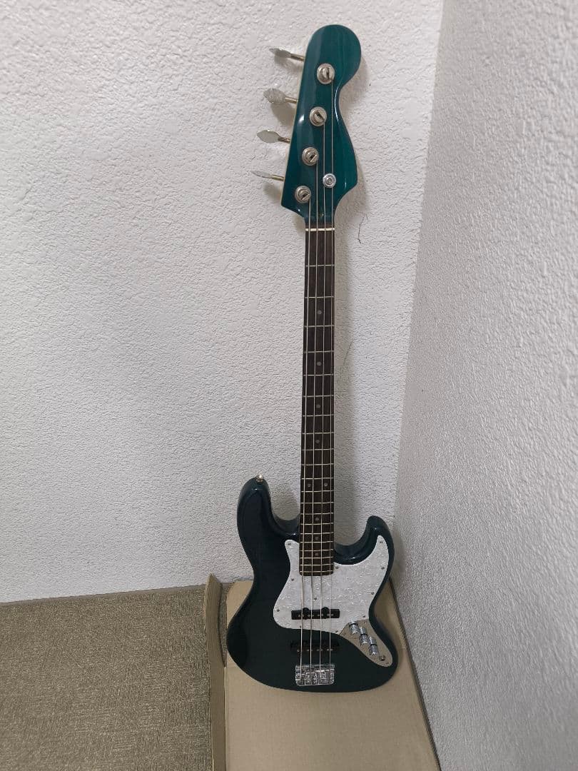 S、エレキベース ダークグリーン、可動品
