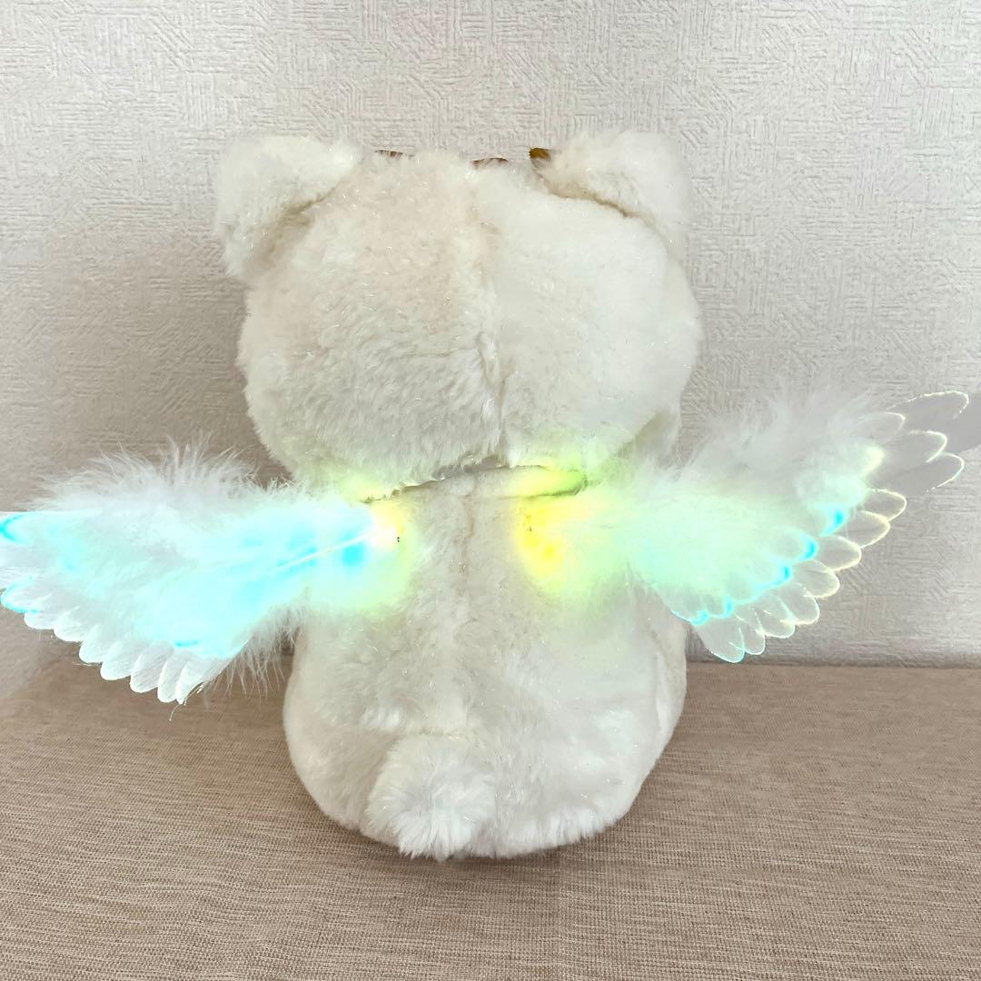 希少❗️ファイバーハローキティ 光る羽根 ぬいぐるみバイオリン演奏付き 箱付き