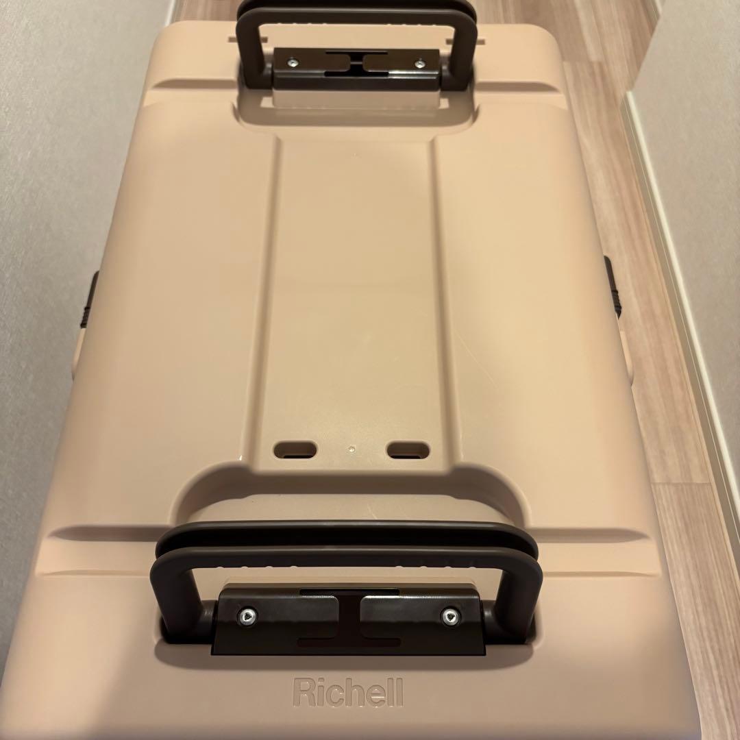 Richell キャンピングキャリー　折りたたみ　L ダークブラウン