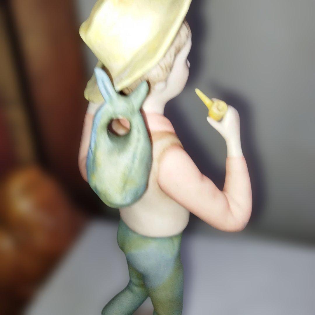 陶器製少年像 約25cm