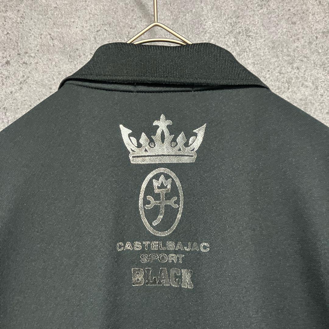 23SS カステルバジャック　スポーツ　ブラック　ゴルフ　ポロシャツ　50