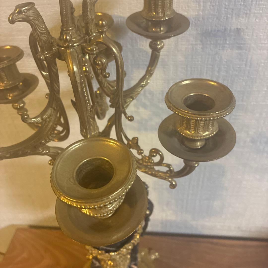 アンティーク イタリア製 7灯 キャンドルスタンド 蝋立て 燭台 曲がり有