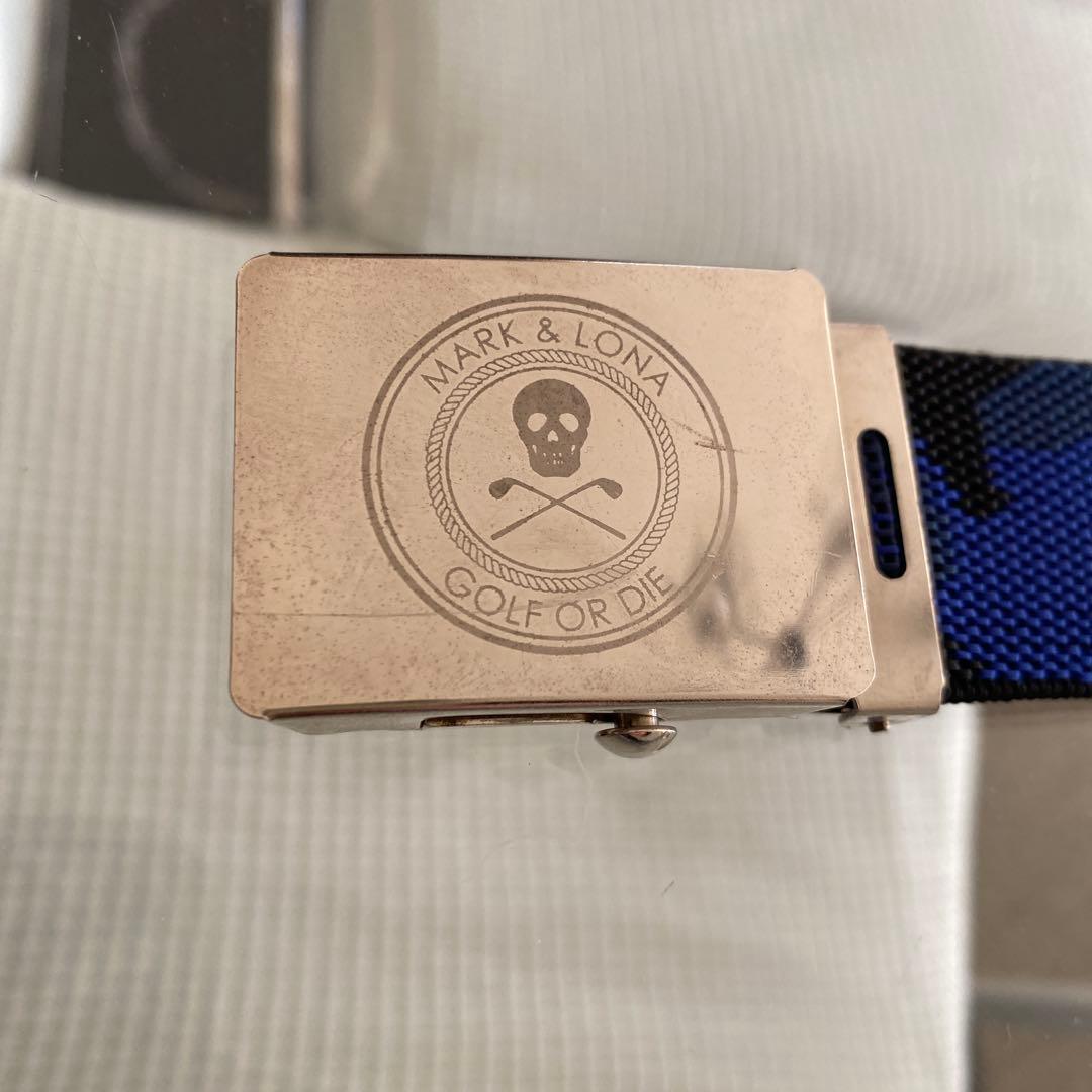 MARK & LONA ゴルフベルト 青黒迷彩