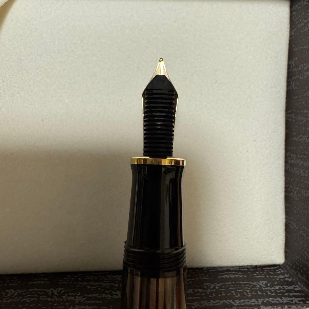 Pelikan 万年筆 茶縞　スーベレーンM400 ペリカン