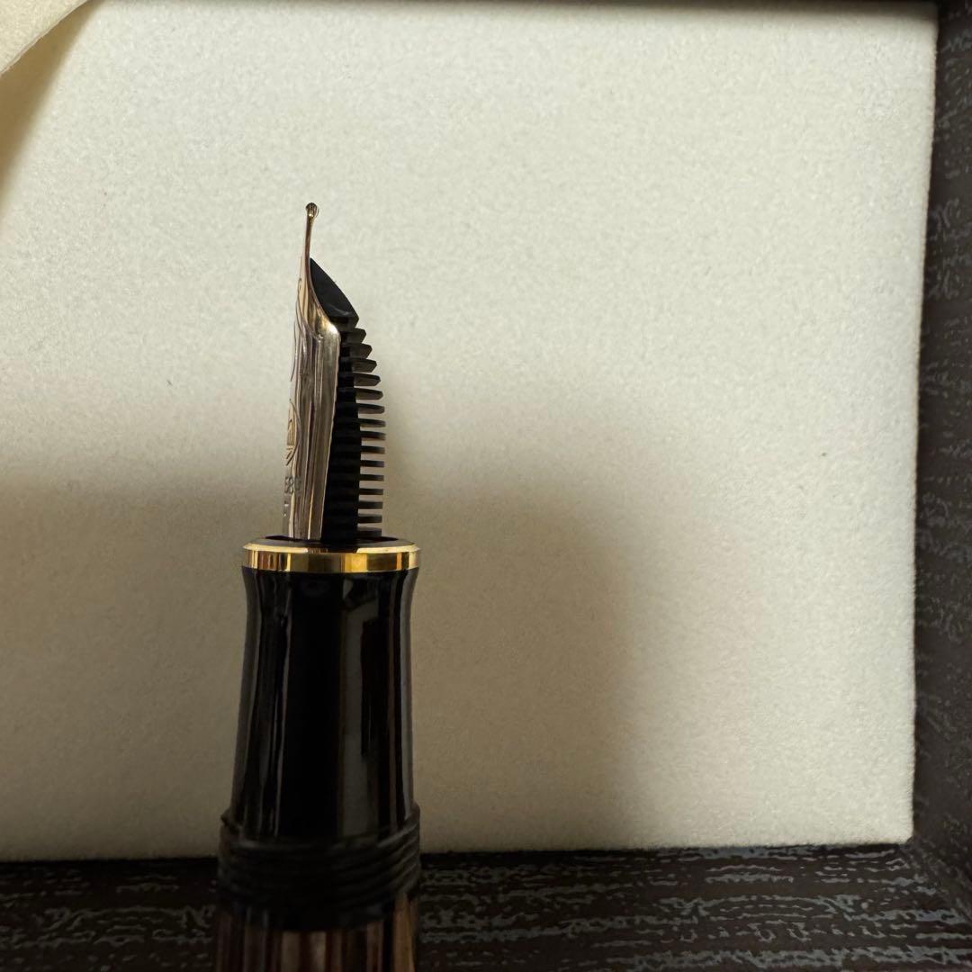 Pelikan 万年筆 茶縞　スーベレーンM400 ペリカン