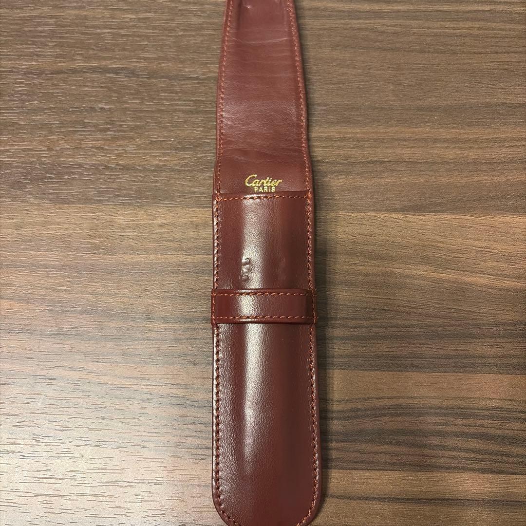 Cartier ボールペン&シャープペンセット　レザーケース付