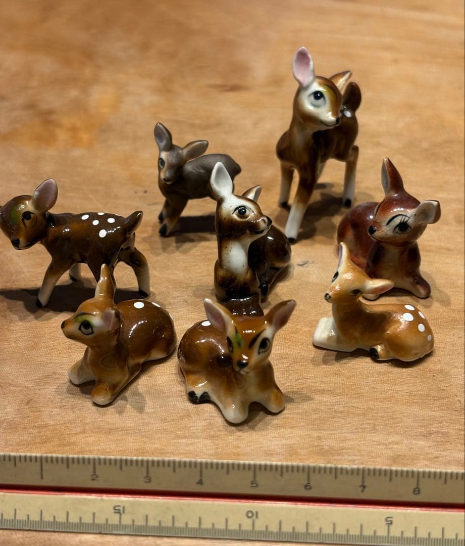アニマルミニチュア陶器　アンティーク置物