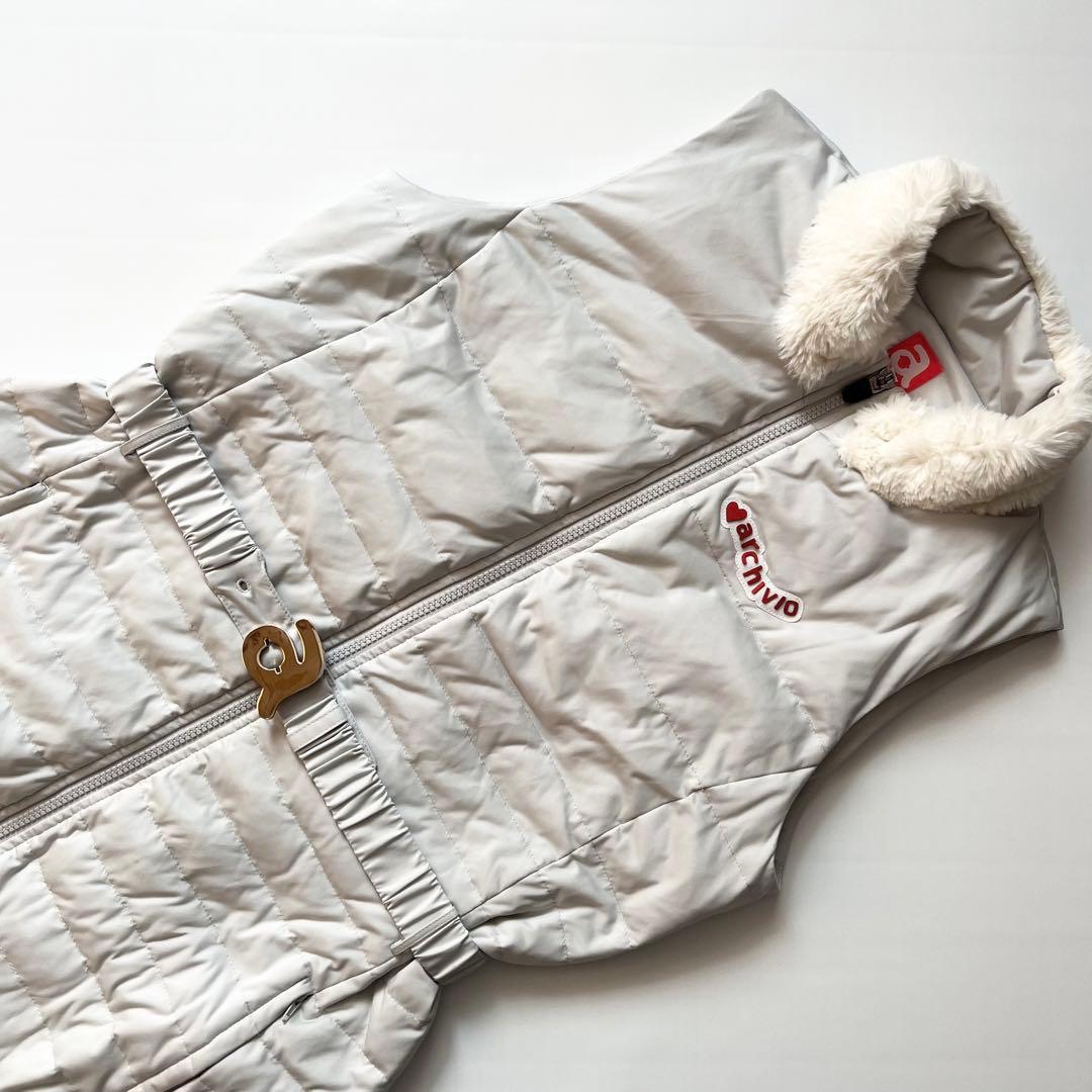 ARCHIVIO アルチビオ　ダウン　ワンピース　ファー　中綿　38 M グレー