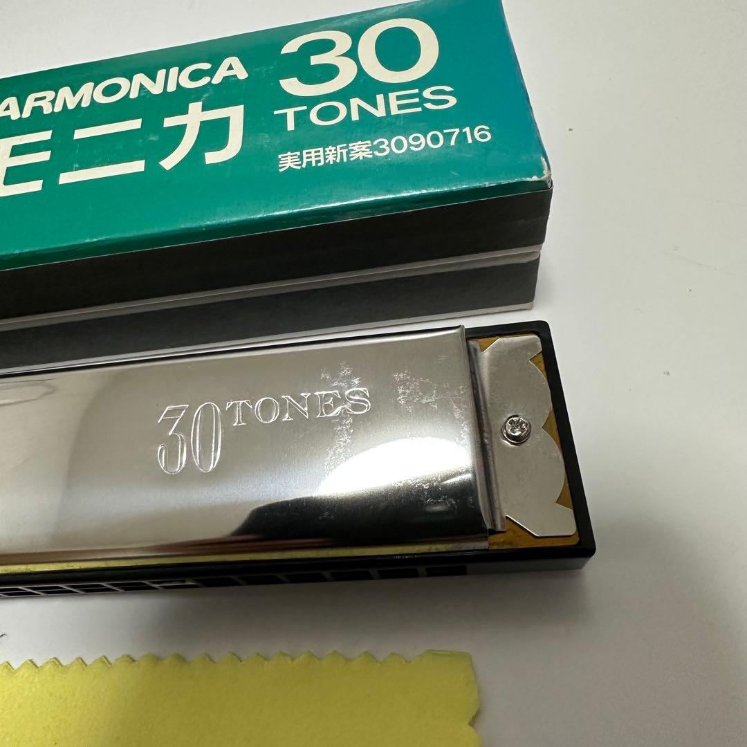 美品 TOMBO民謡ハーモニカ”雅音” 複音30穴 No.3330