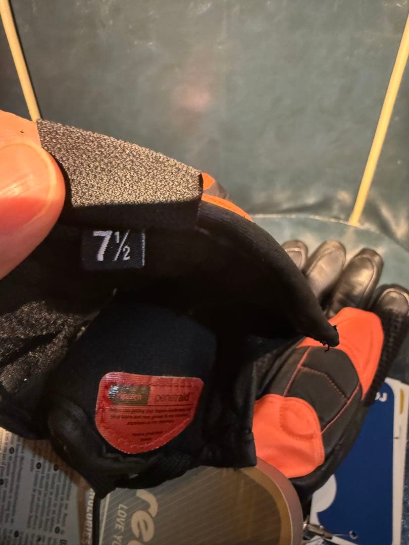 【新品タグ付】reusch スキーグローブ オレンジ/ブラック 7 1/2