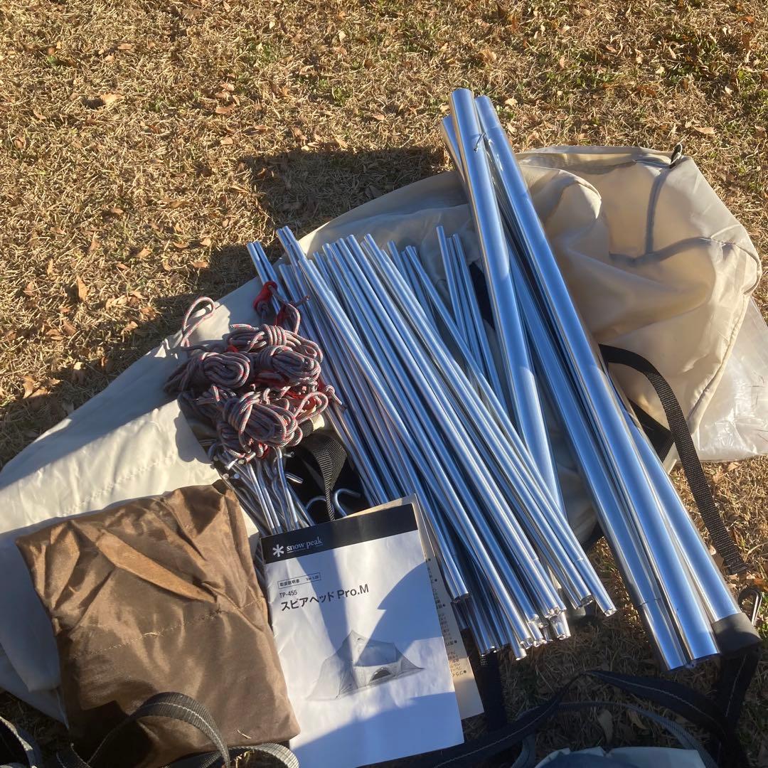 美品　廃盤　スノーピーク　TP-455 スピアヘッド　Pro.M