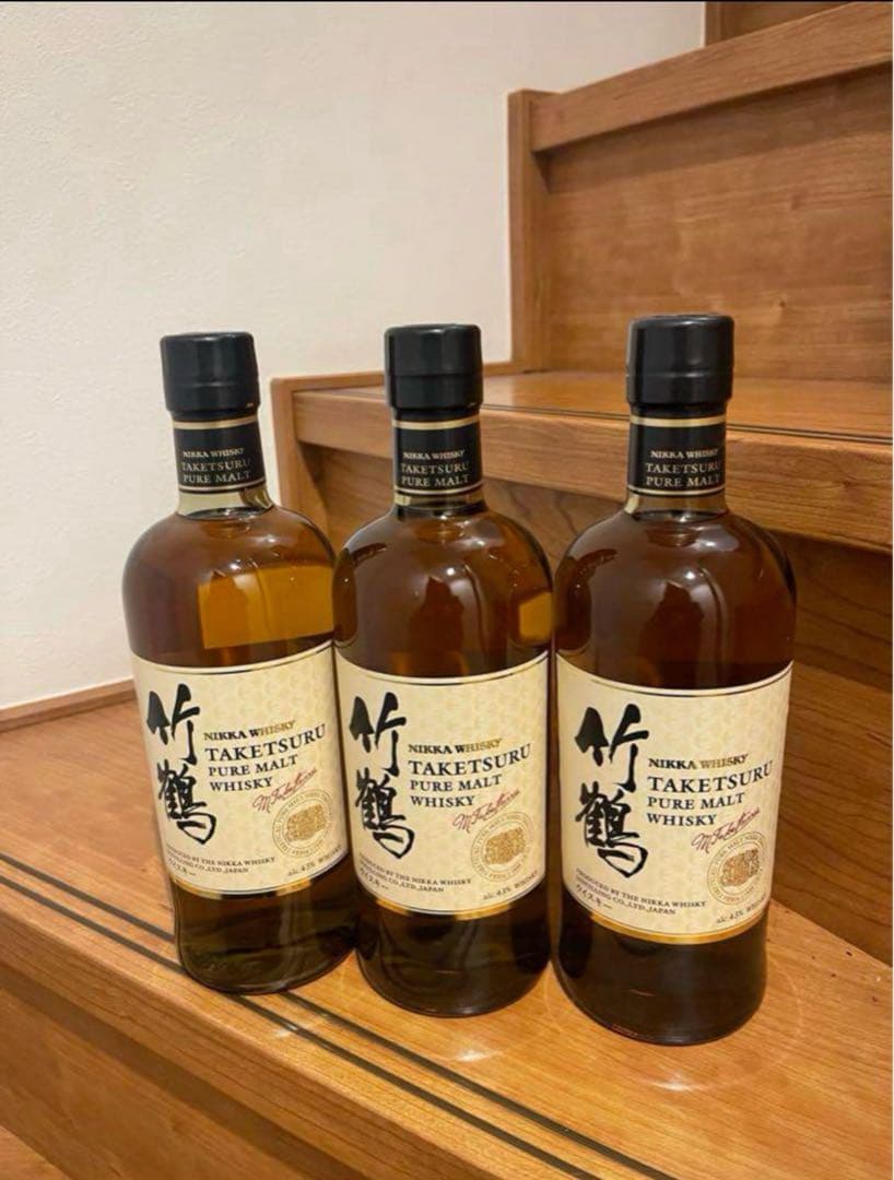 竹鶴 ピュアモルトウイスキー 3本セット