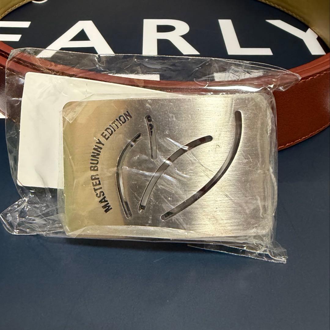 ②新品 パーリーゲイツ マスターバニー ベルト シンチュウ バックル 2点セット