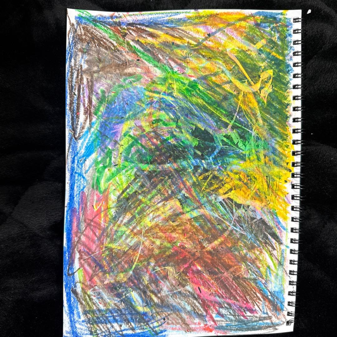 クレヨン抽象画【テンペンちい】