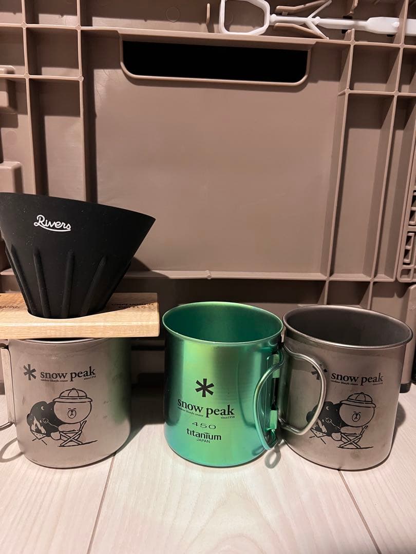  peak チタン製マグカップ 3個セット　sセット