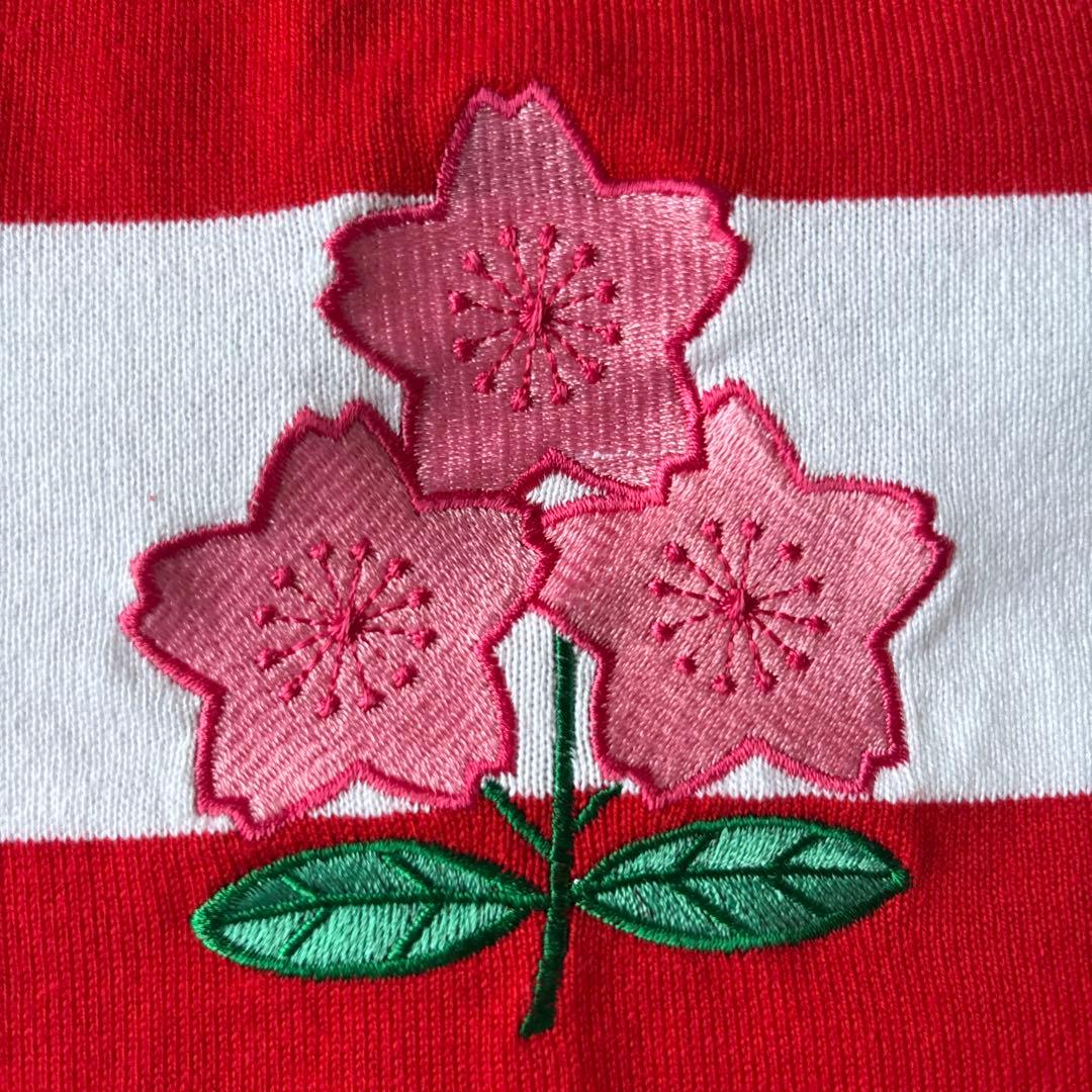 ラグビー日本代表ジャージ 半袖刺繍ロゴ 桜 日本代表Lサイズ