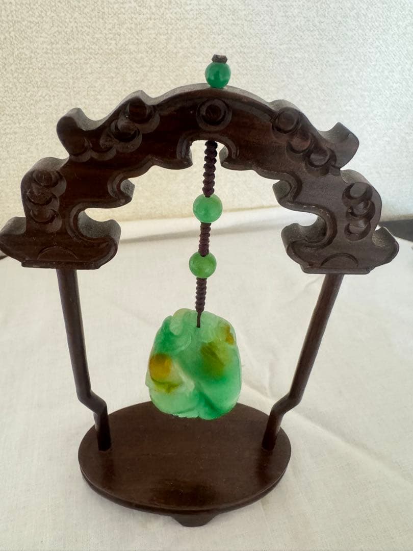 翡翠　アンティーク　コレクション　置物