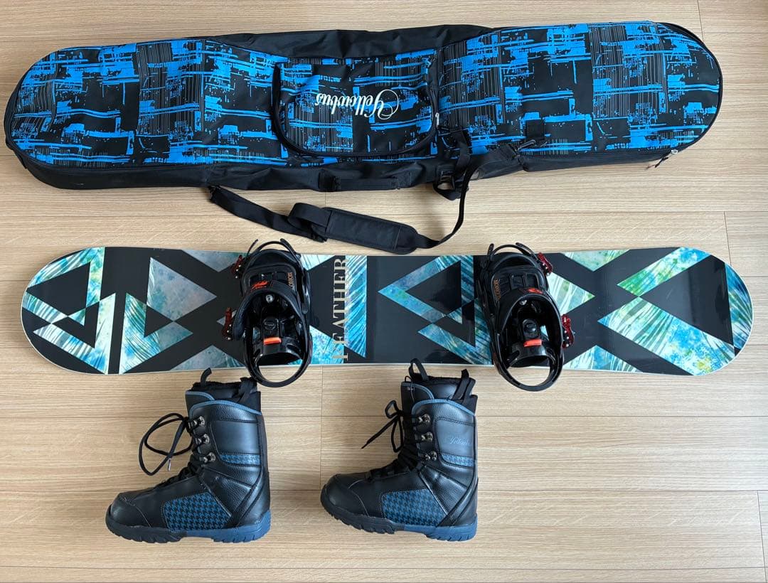 送料無料 yellowbus SALOMON スノーボード4点セット メンズ