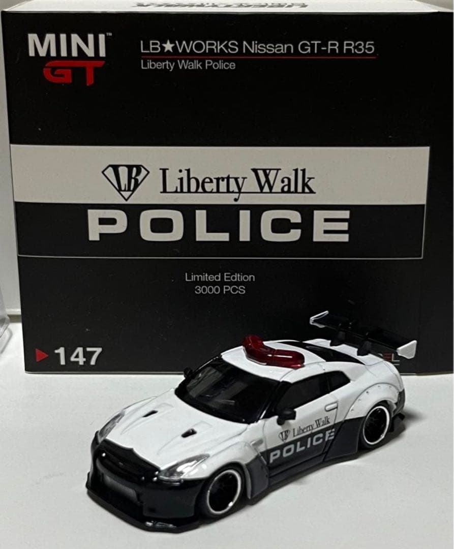 MINI GT GTR R35 LBWK 限定 police 1/64