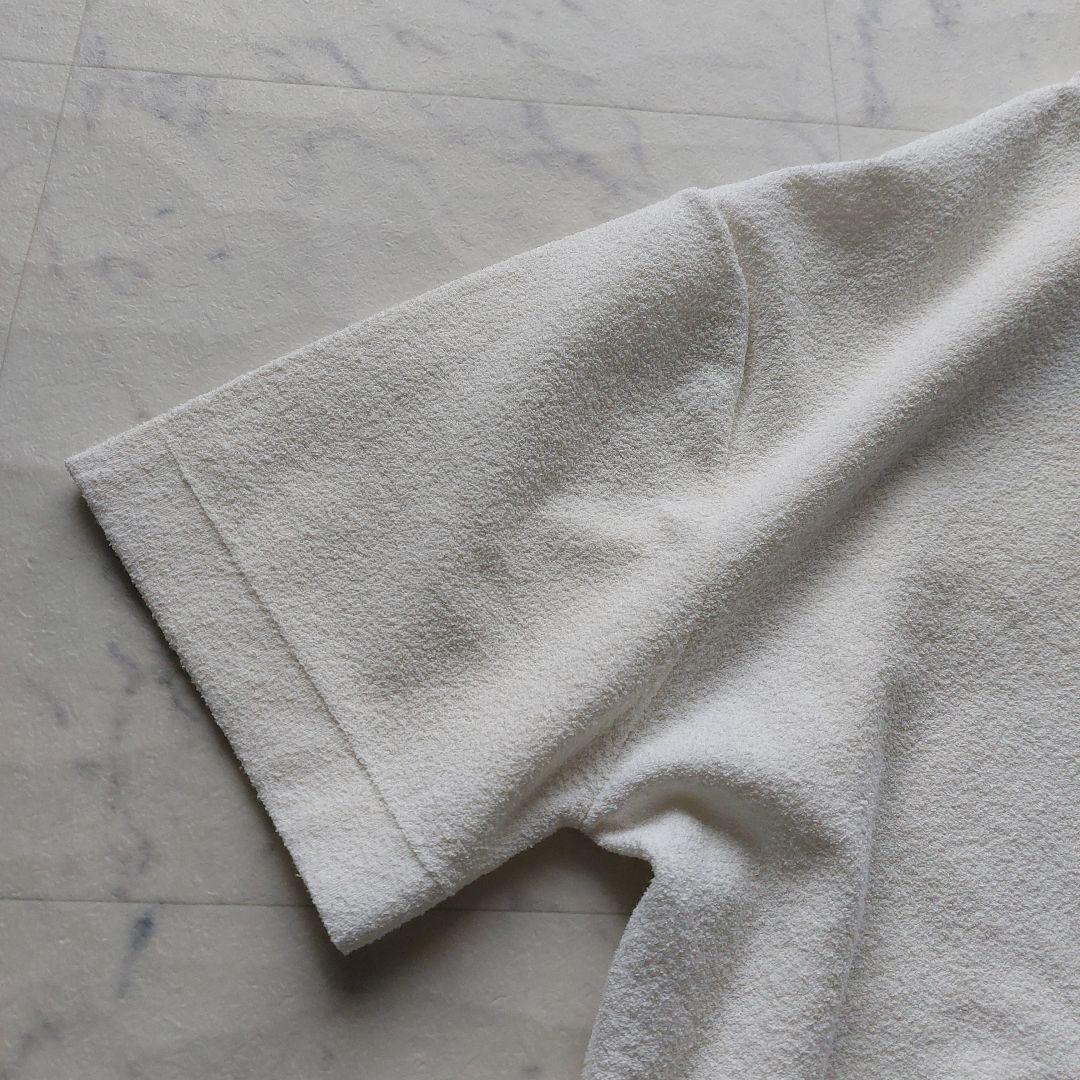 美品 ムータ muta MARINE パイル地 カットソー 7 白 ポケット付き