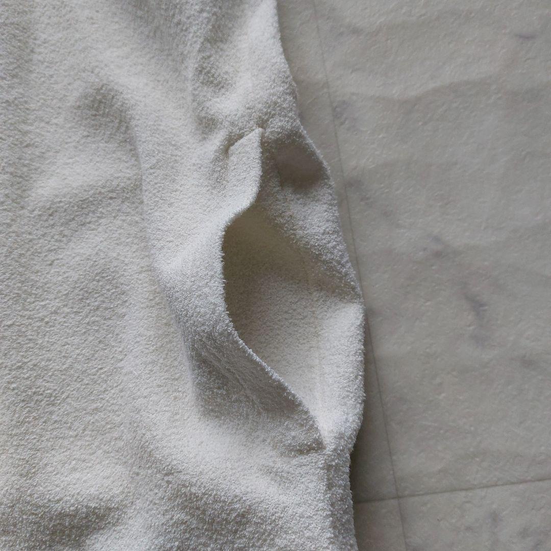 美品 ムータ muta MARINE パイル地 カットソー 7 白 ポケット付き