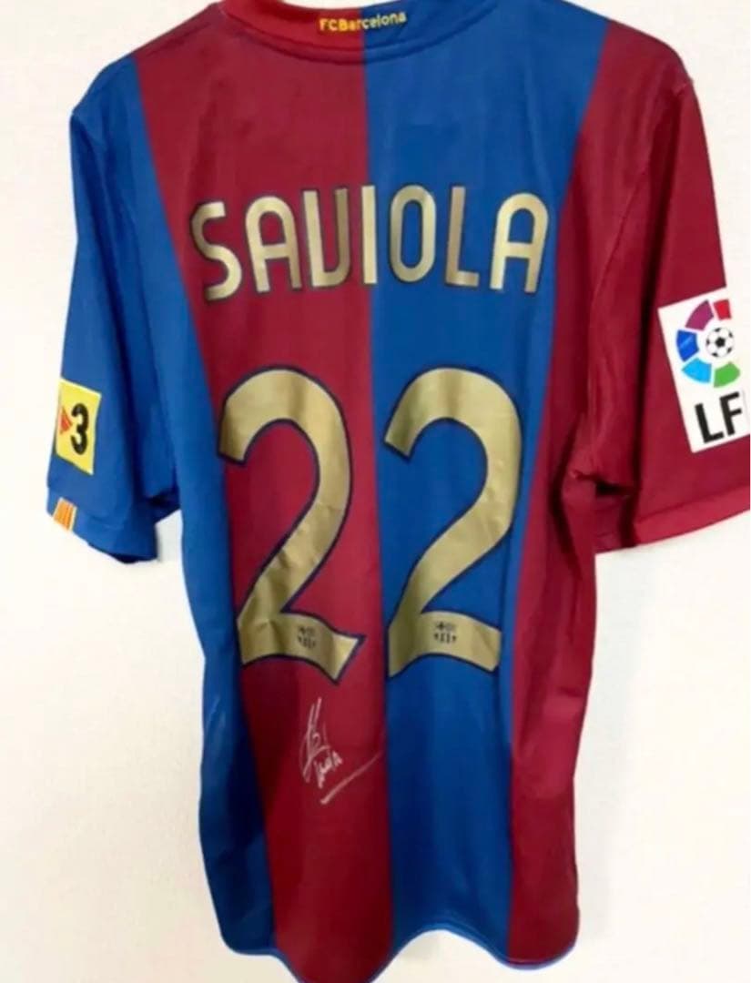 バルセロナ 選手実使用ユニフォーム 証明書付き チーム直筆サイン
