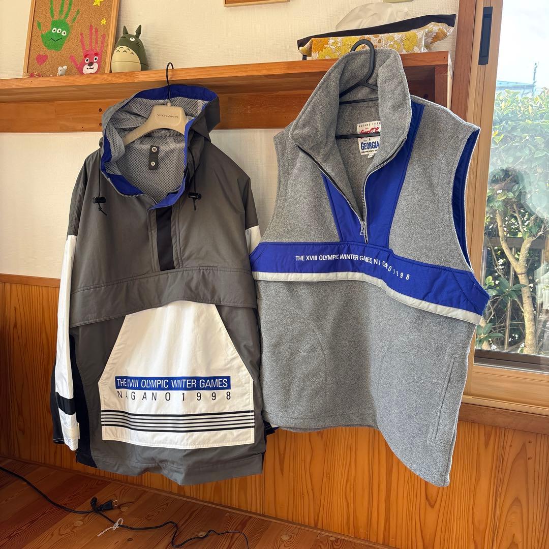 長野オリンピック1998 ジャケット＆ベストセットスキーウェアCoca-Cola