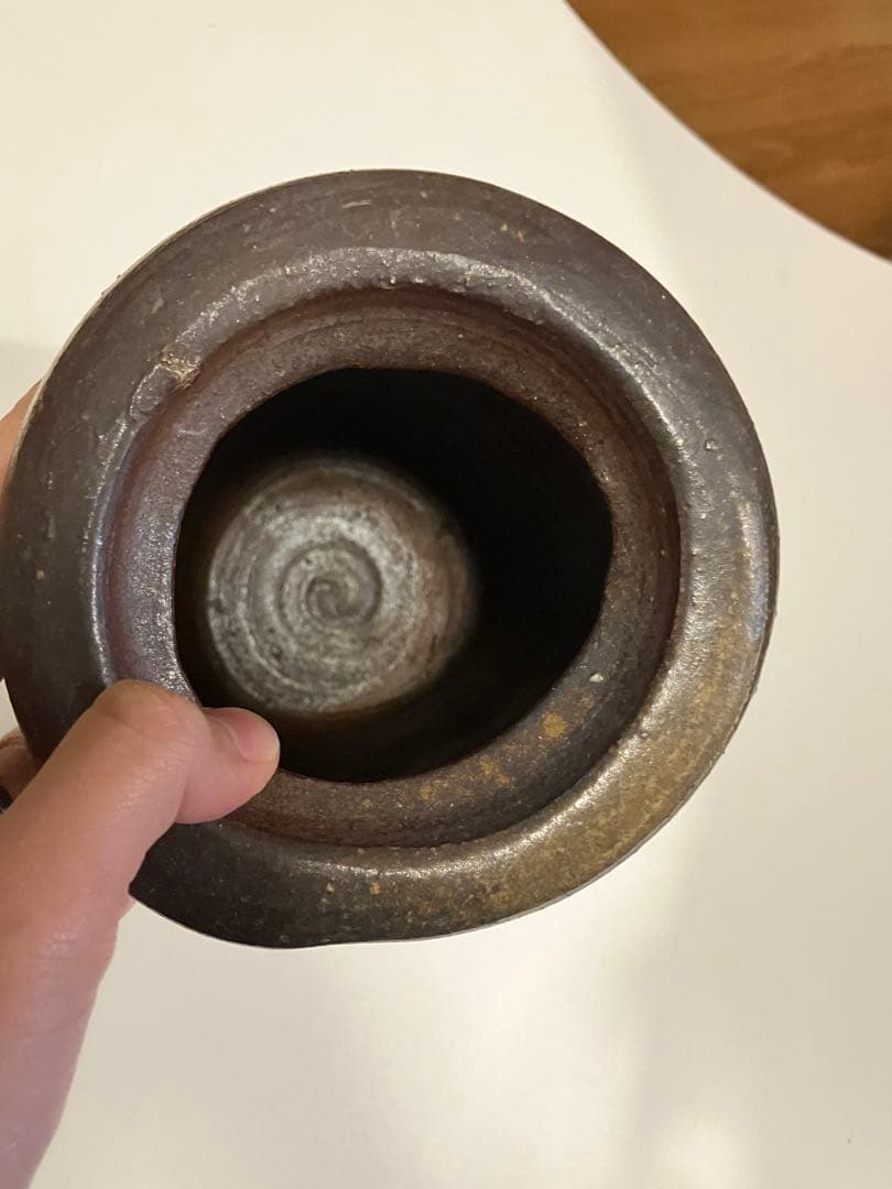 備前焼　るい座花入　茶道具　花壺