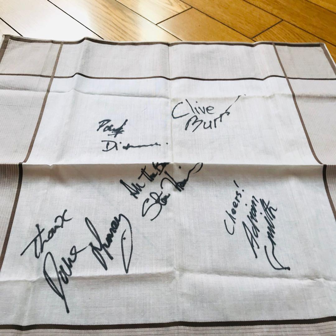 【超貴重！】初期IRON MAIDEN  直筆サイン入りハンカチ(^_−)−☆