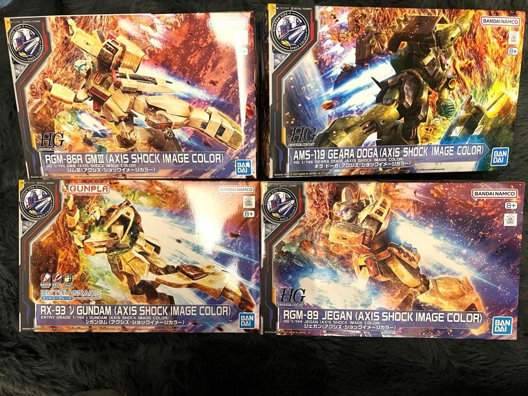 【ガンプラ】HG νガンダムほかアクシズ・ショックイメージカラー