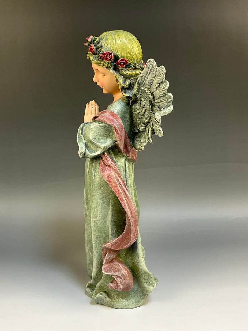 【リトルガールエンジェル】 天使の置物　 玄関　リビング　寝室　書斎　30cm