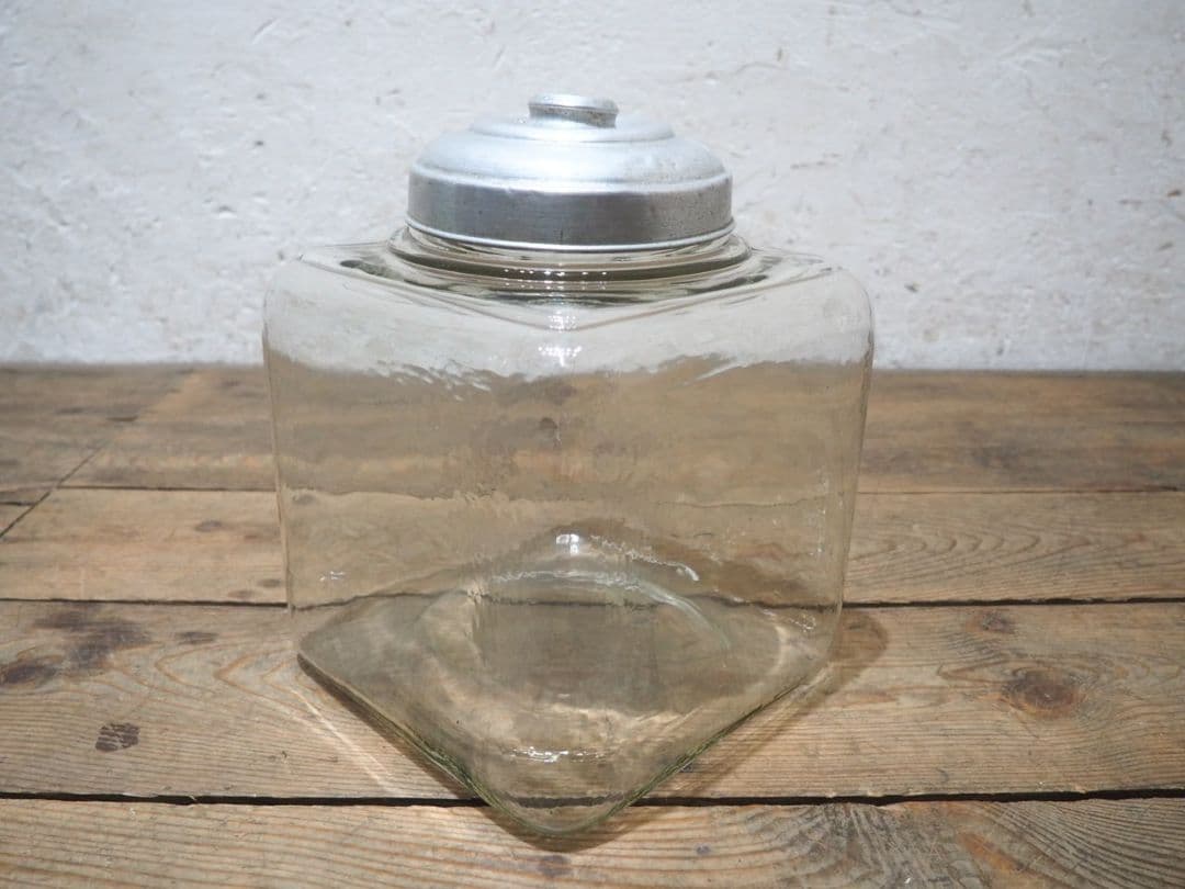 1204 レトロなガラス瓶　駄菓子屋　ガラスケース　ヴィンテージ　アンティーク