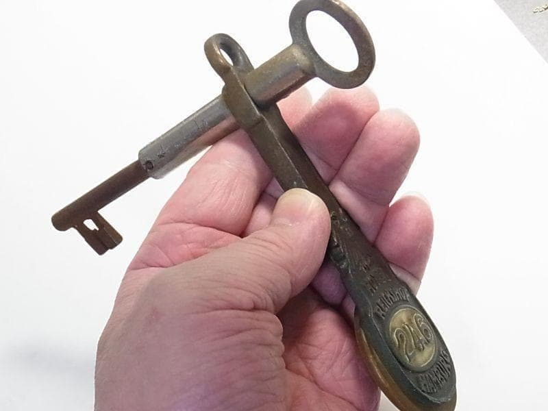 [o1246]アンティーク ドイツ ホテル キー ライヒショフ ハンブルグ