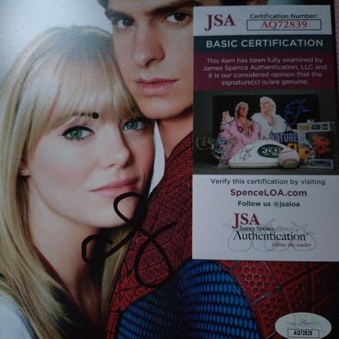 エマ・ストーン　サイン　オートグラフ　8×10インチ 　スパイダーマン