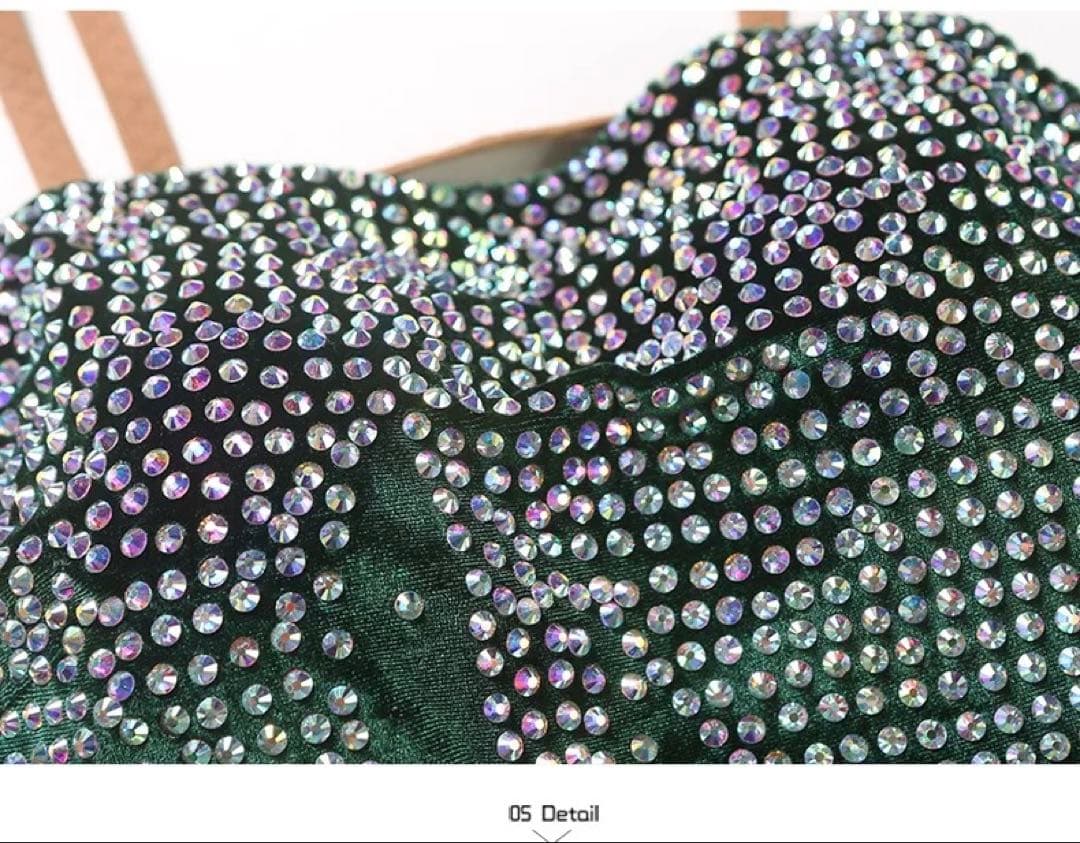 社交ダンスドレス（赤・緑・黒）